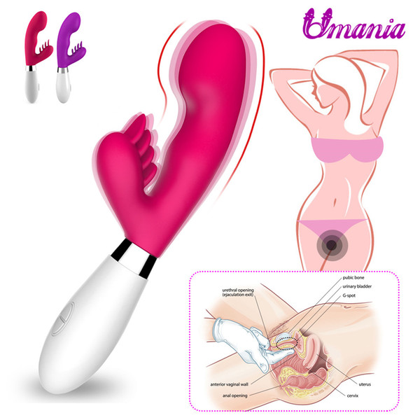 2018 newest 36 Speeds Barbed G Spot Vibrator, Waterproof oral clit Vibrator, Intimate Adult Sex Toys For Women
