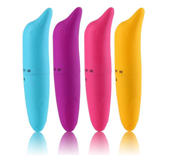 AV Rod Silicone Vibration Massage Female Appliances Vibrating Rod Waterproof Soft Silicone Monsa dolphin vibrator AV stick mini dolphin