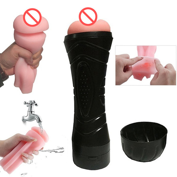 Massage Items for Men, Sex Toy for Man Vibrating Male Masturbators Cup,3D Realistic Vagina Pussy Masturbation Toy Electric Man Masturbation