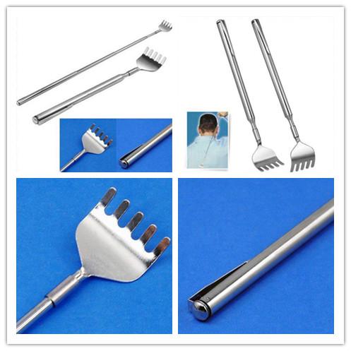 Handy Stainless Pen Clip Back Scratcher Telescopic Scratching Massage back massager