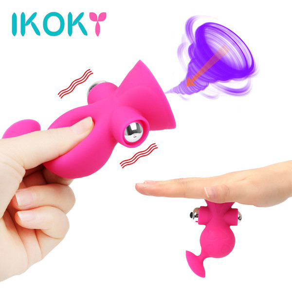 IKOKY 10 Speed Breast Pump Enlarge Vibrator Nipple Sucker Breast Massager Clitoris Massager Adult Game Sex vibrators for Women