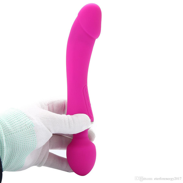 Double Head dildo Vibrator Magic Wand Massager Couples Toys 12 Frequency Vibratig Female Masturbation USB charge CE FDA Approval