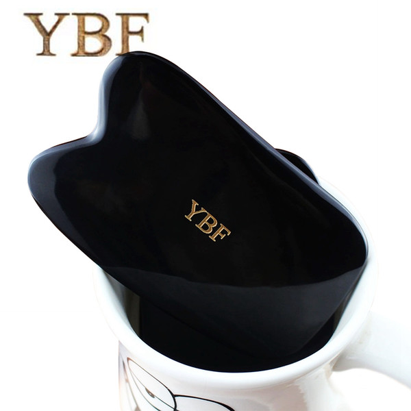 YBF Sale Chinese Pure Natural Black Buffalo Horn Guasha Massage Relaxation Tool Healthy Physiotherapy Acupuncture Personal Care