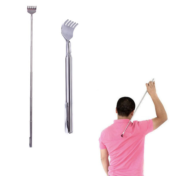 High quality Stainless Massage Telescopic Extendable Handy Pocket Pen Clip Back Scratcher Tickler Stick