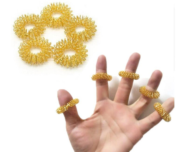 Finger Massage Ring Acupuncture Health Care Body Massager Relax Hand Massage Finger lose Weight for Kids 2019