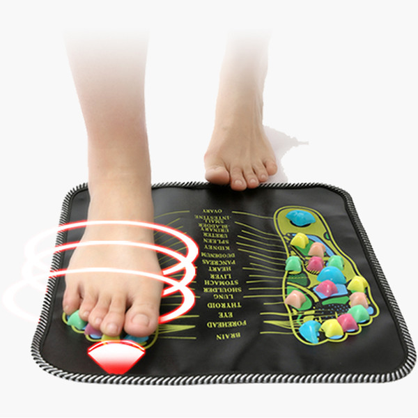 Acupuncture Cobblestone Colorful Foot Reflexology Walk Stone Square Foot Massager Cushion for Relax Body Free Shipping