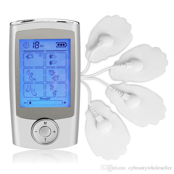 16 Modes Electronic Pulse Massager Pain Relief TENS Unit Machine Muscle Stimulator Electro Therapy Body Massage Device