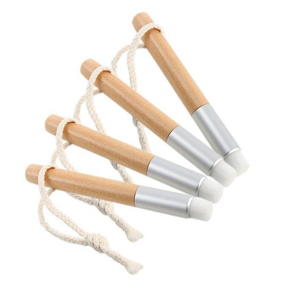 Wash Brush Cleansing Brushes Flat Black Nose Wooden Handle Cleaning Brush Black Head Nose Cleansing Brush Comestic ToolR0012