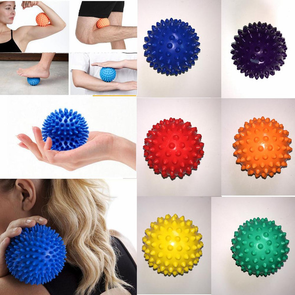 7cm Foot Spiky Massage Ball Cervical Vertebra Recovery Acupoint Trigger Point Muscle Relax Hand Pain Relief Therapy Hedgehog Ball D0189