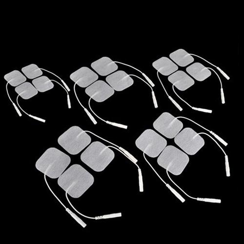 2016 10 Replacement Pad for Massage stick Tens Units Electrodes Pads 2X2 Inch White Cloth 51MF 7GU1 8LOO