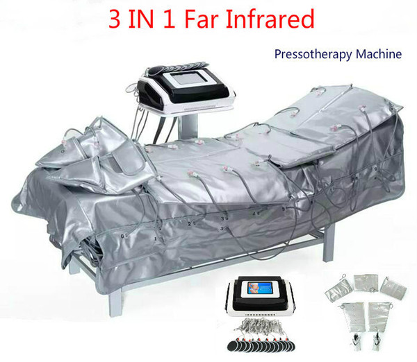 HOT SALE !!! 2018 Newest 3 In 1 Far Infrared Presotherapy Machine Infrared Lymph Drainage EMS Slimming Massage Suit Machine CE Fast Shipping