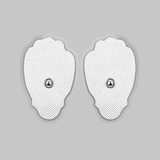 400pcs Replacement Massage Pads Woven Tens Electrode E-stim TENS Units Mono-polar Electro Pad Hand Shape