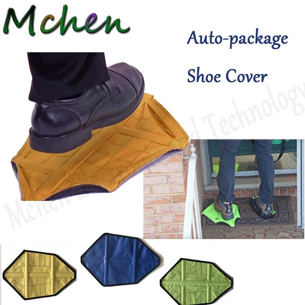 Reusable Automatic overshoes shoe covers sock AUTO-Package Fast Men Women shoe covers Carpet Cleaning Home Tools customized logo