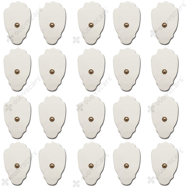 10pairs(20pcs) Hand Shape TENS Unit Electrodes pads Snap on 3.5mm replacement electrode pads for Hidow Palm mini TENS/EMS Massagers
