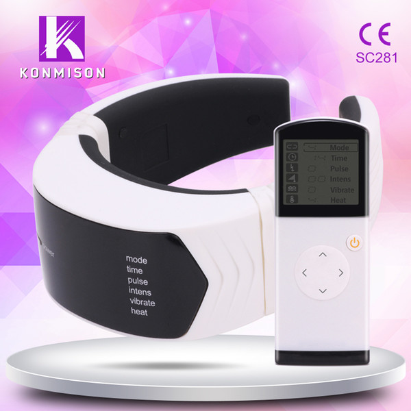 Wireless Remote Control Pain Relaxer Neck Massager Machine For Home Use CE Approval DHL Free Shipping