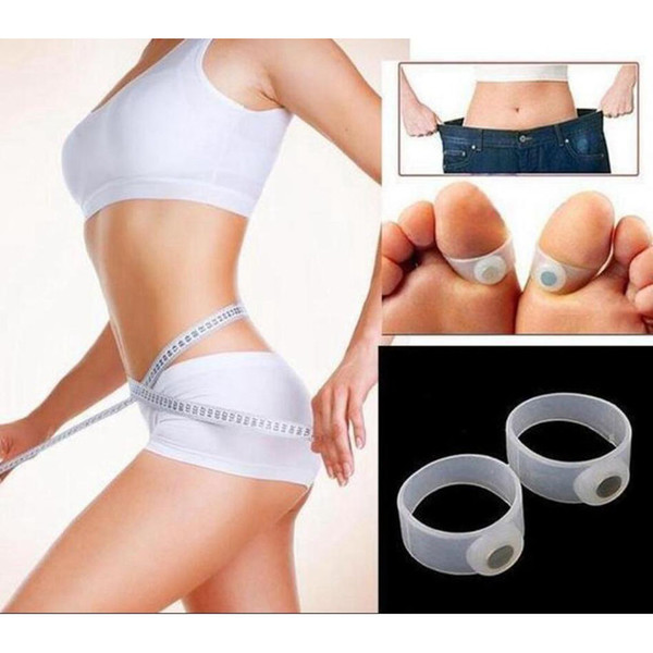 Foot Massage Toe Ring KeepFit Slimming Health Silicone Magnetic Foot Massage Weight Loss 2pcs/lot
