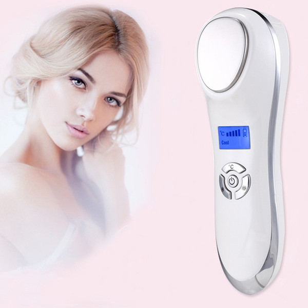 Hot Cold Compress Sonic Vibrating Ultrasonic Beauty Massagaer Face Skin Lifting Massager Wrinkle Acne Removal Beauty Machine