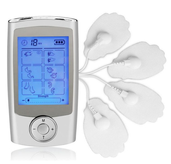 16 Modes Electronic Pulse Massager Pain Relief TENS Unit Machine Muscle Stimulator Electro Therapy Body Massage Device