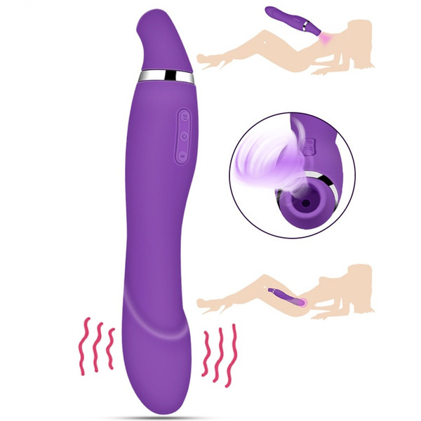 Oral Sucking Vibrating Sex Toys for Woman G Spot Clitoris Nipple Suck Stimulation Dildo Vibrator Women USB Rechargeable Electric Massager