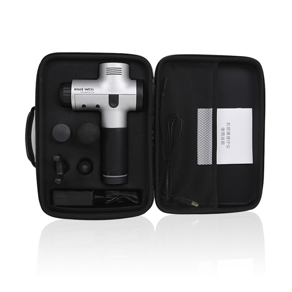 2019 New Brand Massage Gun Percussion Massage DC 24V Muscle Vibrating Relaxing Fascia Rehabilitation Machine Like Hypervolt with Case Bag