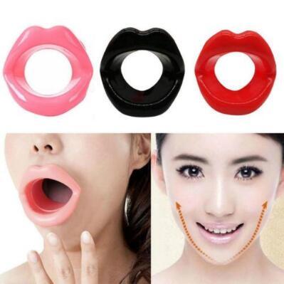 Silicone Rubber Face Slimmer Face-lift Massage Facial Massager Lip Muscle Trainer Tightener Maquiagem Face Care CCA10149 100pcs