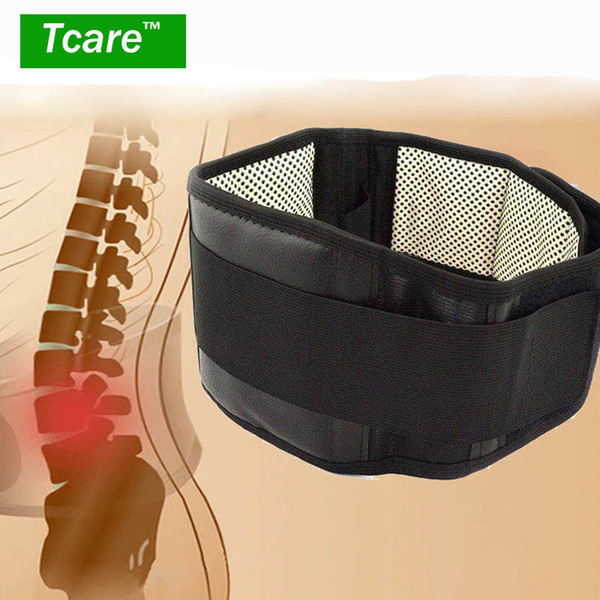 * Tcare Adjustable Waist Tourmaline Self heating Magnetic Therapy Back Waist Support Belt Lumbar Brace Massage Band Health Care D19011203