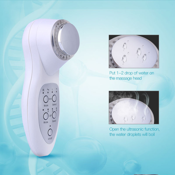 LED Photon Ultrasonic Vibration Facial Massager Skin Care Slimming Machine Facial Cleaner Anti Wrinkle Beauty Device