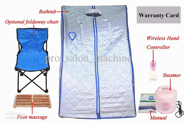 Red Blue Pink Silver 4 color Steam Sauna DETOX SLIMMING MACHINE Pain Relief Weight Loss Skin Health Care Sauna Box