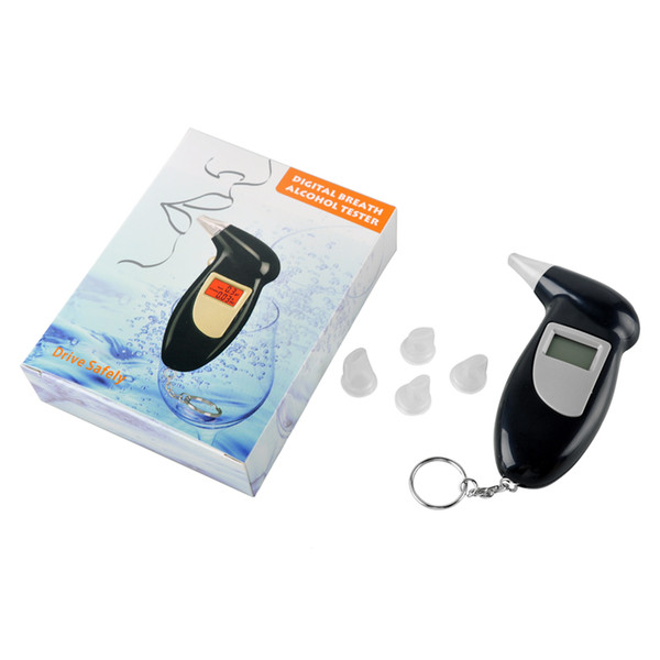 Quick Response LCD Alcohol Tester Digital Alcohol Detector Breathalyzer Police Alcotester Backlight Display Alcohol Monitor