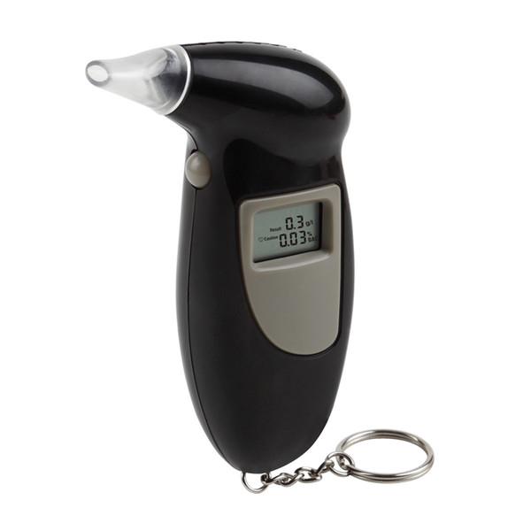 Quick Response LCD Alcohol Tester Digital Alcohol Detector Breathalyzer Police Alcotester Backlight Display Alcohol Monitor 0615003