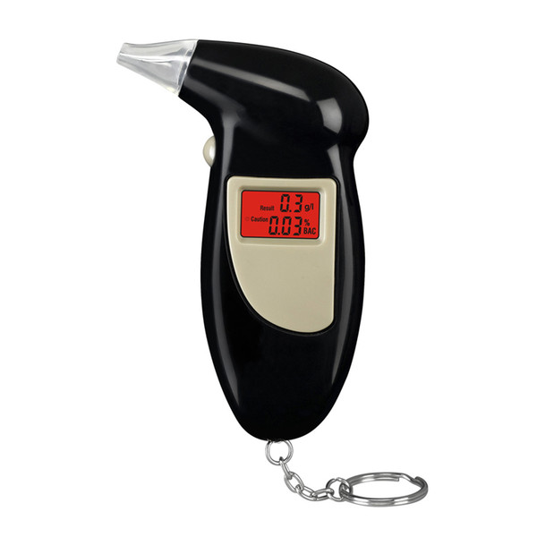 Quick Response Professional LCD Alcohol Tester Digital Alcohol Detector Breathalyzer Police Alcotester Backlight Display 0615003