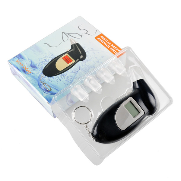 Quick Response Professional LCD Alcohol Tester Digital Alcohol Detector Breathalyzer Police Alcotester Backlight Display