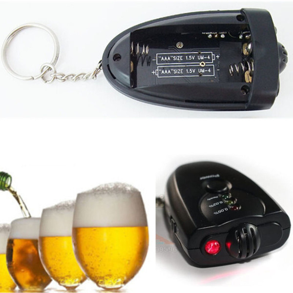 Portable Keychain Digital LCD Alcohol Breath Tester Analyzer Breathalyzer
