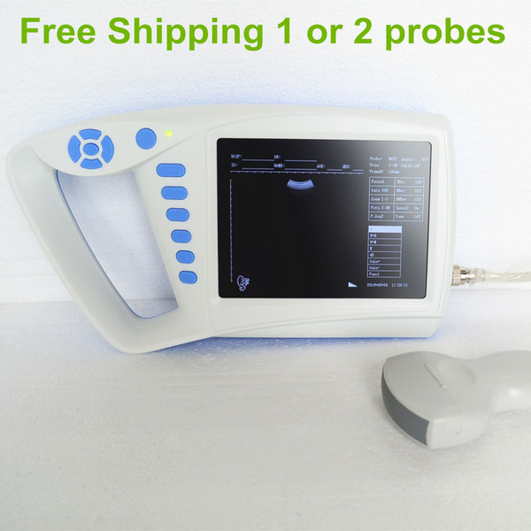 Free shipping 1 or 2probes for Human Palm ultrasonic scanner/Ultrasonic with CE&ISO/ecografo portatil ultrasonic/Sonography ultrasonic