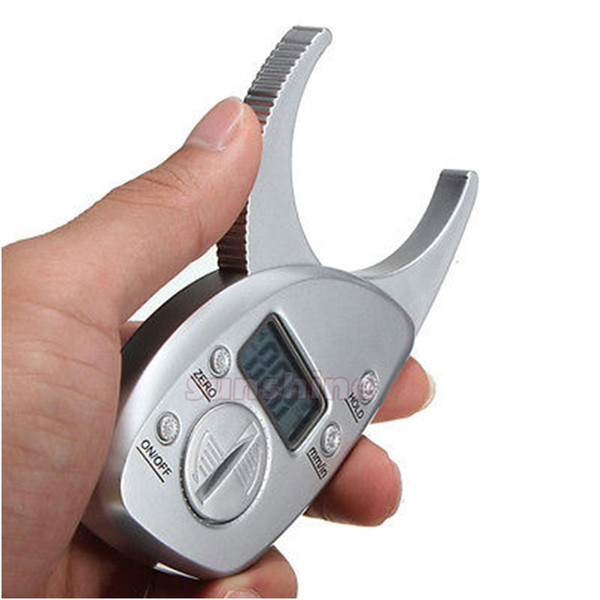 Digital LCD Body Fat Caliper Skin Fold Analyzer Measurement Thickness Test Fat Thickness Tester Fat Clip Sebum Clamp