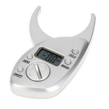 New Arrival Digital Body Fat Caliper Skin Fold Measurement Fat Thickness Retail Skinfold Caliper Fat Analyze CCA6614 50pcs