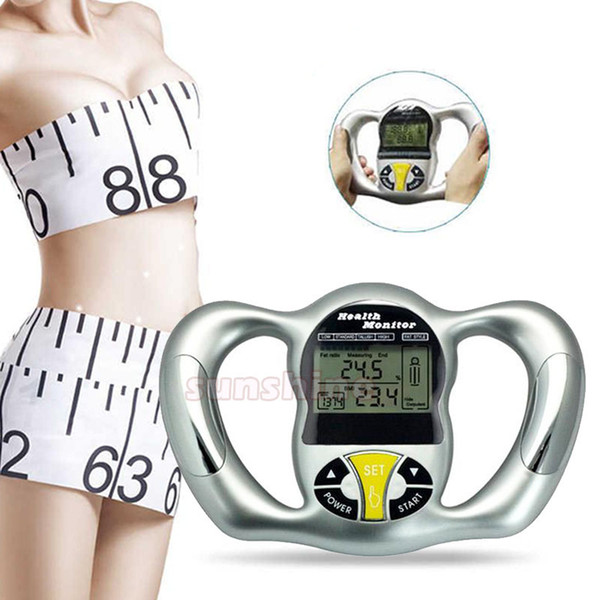 Top Body Fat Caliper Monitors Electronic Digital body fat analyzer Health Body Tester Health Monitor BMI Meter for home use