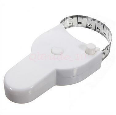 High Quality 1.5m Fitness Accurate Body Fat Caliper Measuring Body Tape Ruler Measure Tape Measure White Body Fat Caliper