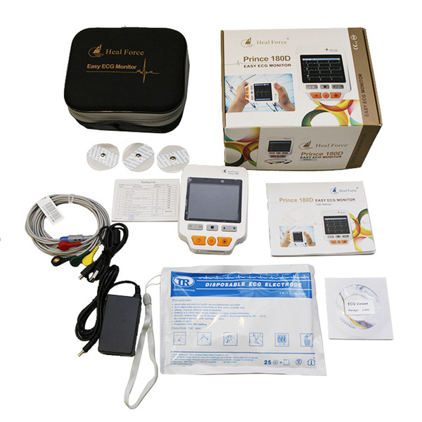 Updated Heal Force Prince 180D Easy Handheld Portable ECG Monitor with Advanced Measuring Technology