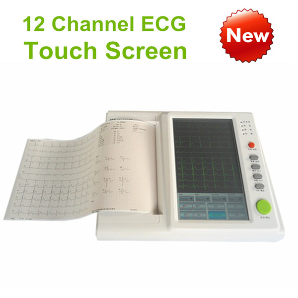 10.2in touch screen 12 channel ecg machine, Electrocardiograph, ECG monitor, LCD display Digital 12-channel 12-lead ECG EKG Machine