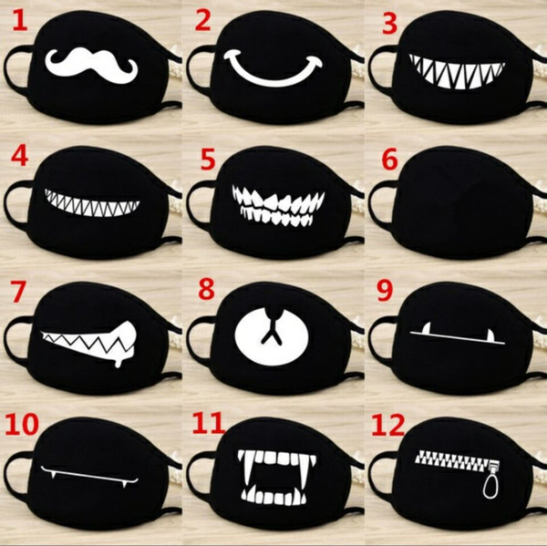 Face Mouth Mask Unisex 12 Style Camouflage Mouth-muffle Unisex Respirator Stop Air Pollution Cartoon Lovely Cotton Mask