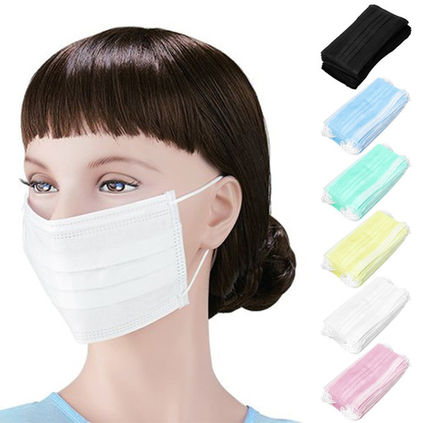 50Pcs/lot 4-layer activated carbon anti fog dust disposable masks