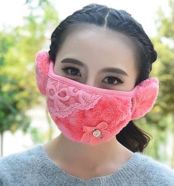 Winter Masks for outside Dustproof mouth earmuffs Mouth protection warm fashion cartoon riding protective masks wholesale