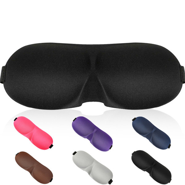 3D Portable Soft Sleep Blackout Goggles Fatigue Mitigation Breathable Nerves Cool Travel Sleep Rest Aid Eye Mask Cover H1480