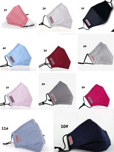 2019 Hot! Cycling Wearing Dust-proof and fog PM2.5 Men and women breathable filter sheet Face Mask Pure cotton Mouth Face Mask Respirator