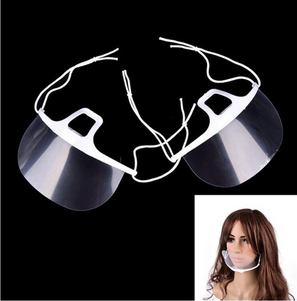 10pcs/Lot catering barbecue masks transparent mask anti fog Hygiene catering Food Hotel plastic kitchen restaurant special Accessories