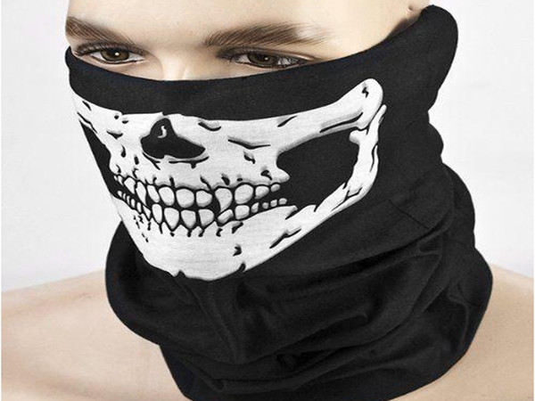 50pcs/lot Fast shipping Skull Design Multi Function Bandana Ski Sport Motorcycle Biker Scarf Face Masks