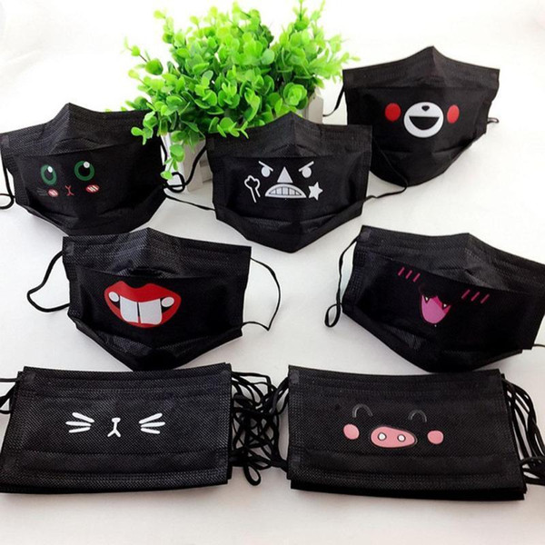 Disposable Mouth Mask Cute Cartoon Non-woven Mouth-muffle Flu Face Medical Mask Anti-dust Windproof Masks U3