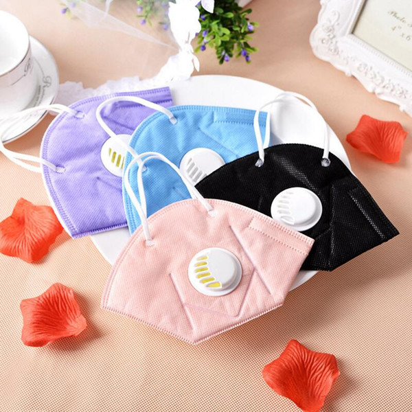 500pcs Men Women PM2.5 mouth mask Breath valve Anti Haze disposable Mask anti dust Mouth-muffle respirator Flu Face masks for face