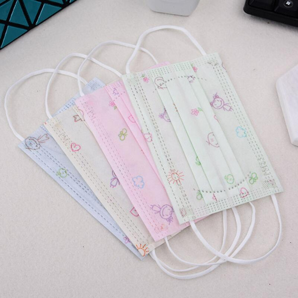 1000pcs kids disposable mouth mask children Anti Haze Mask anti-dust masks Windproof Mouth-muffle Flu Face Medical mask Non Woven